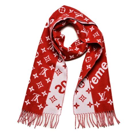 louis vuitton red monogram scarf|louis vuitton checkered scarf.